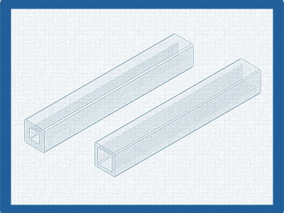 square tubing from Vitrocom